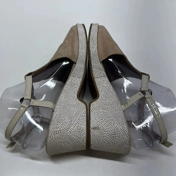 Beautifeel Sandals Shoes Open Toe Wedge Suede Orthopedic Brown Tan 39 9 - Picture 6 of 11